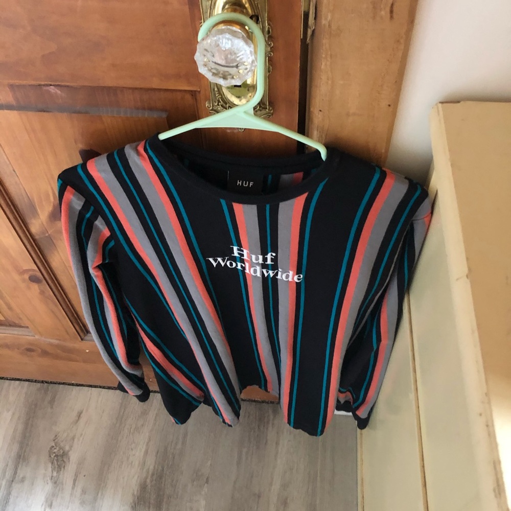 Huf worldwide striped long sleeve